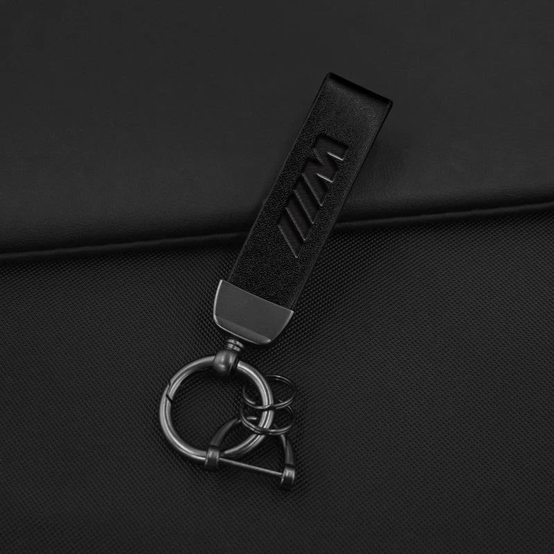 Luxury Leather Car LOGO Keychain Rings Keyring Pendant For BMW M X1 X2 X3 X5 X6 E46 E39 E90 E36E60 E34 E30 F30 G20 Accessories