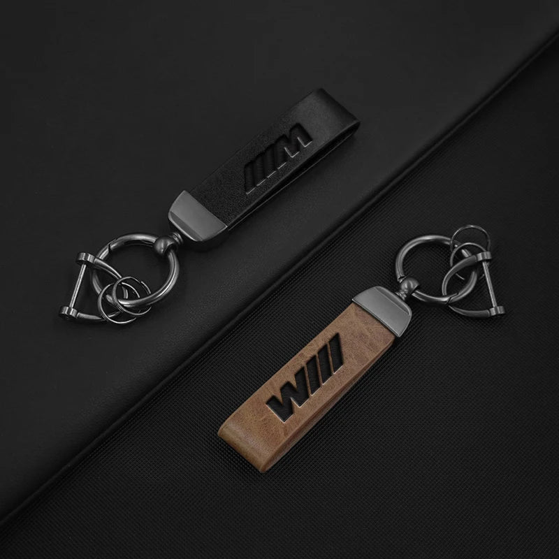 Luxury Leather Car LOGO Keychain Rings Keyring Pendant For BMW M X1 X2 X3 X5 X6 E46 E39 E90 E36E60 E34 E30 F30 G20 Accessories